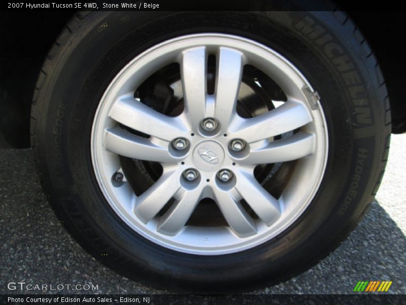 Stone White / Beige 2007 Hyundai Tucson SE 4WD