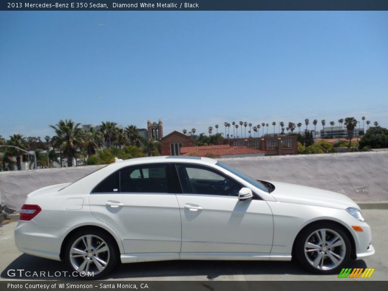 Diamond White Metallic / Black 2013 Mercedes-Benz E 350 Sedan