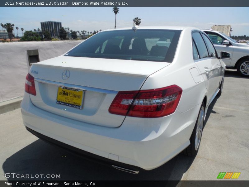 Diamond White Metallic / Black 2013 Mercedes-Benz E 350 Sedan