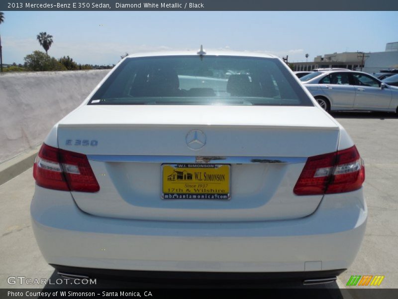 Diamond White Metallic / Black 2013 Mercedes-Benz E 350 Sedan