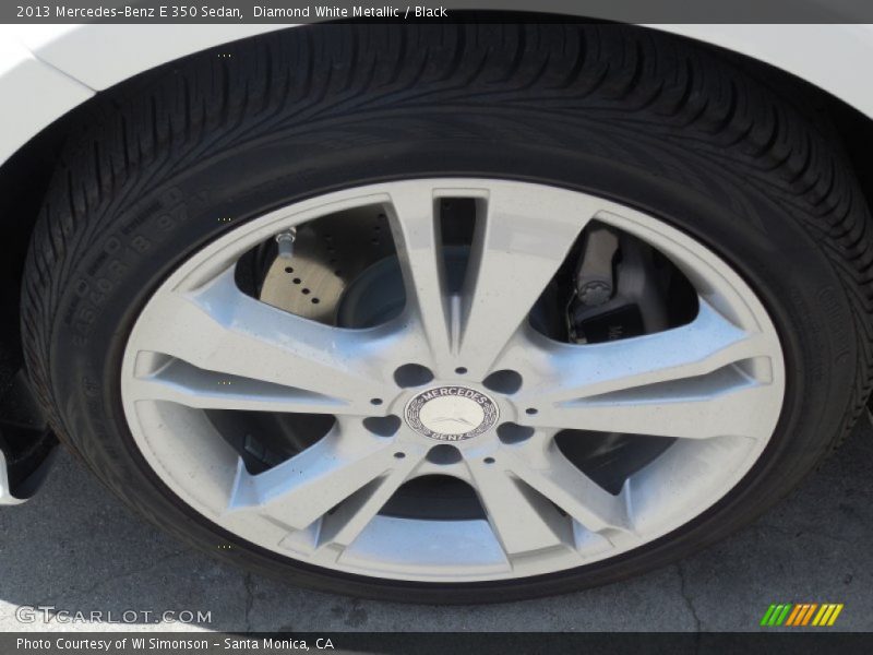 Diamond White Metallic / Black 2013 Mercedes-Benz E 350 Sedan