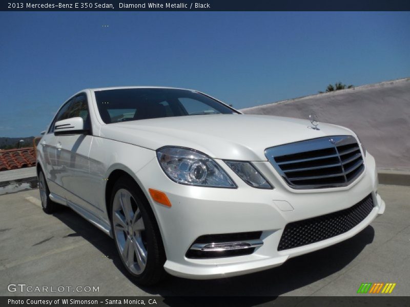 Diamond White Metallic / Black 2013 Mercedes-Benz E 350 Sedan