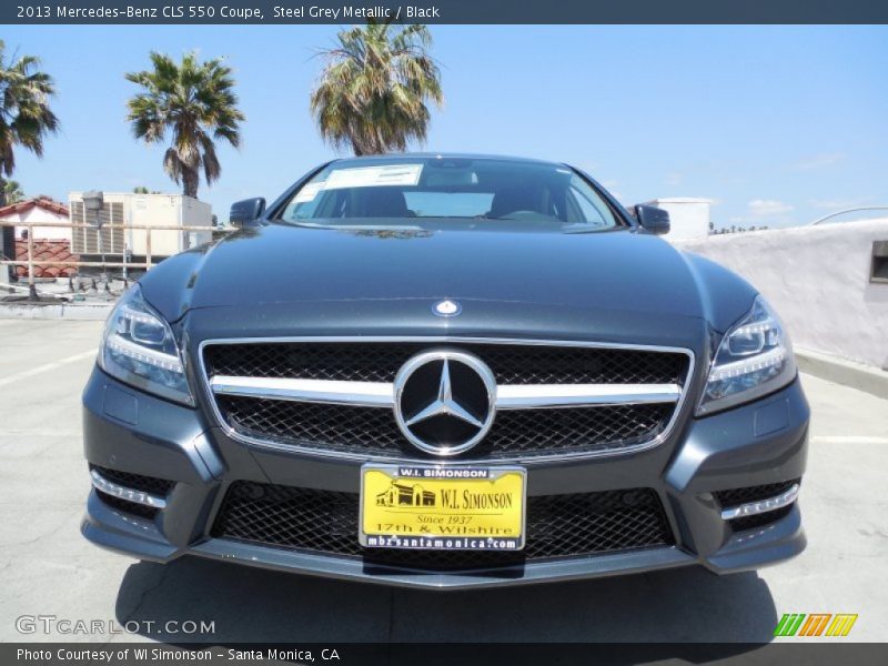 Steel Grey Metallic / Black 2013 Mercedes-Benz CLS 550 Coupe