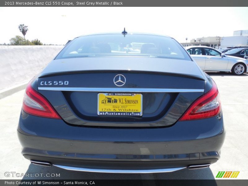 Steel Grey Metallic / Black 2013 Mercedes-Benz CLS 550 Coupe
