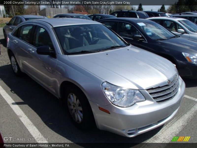 Bright Silver Metallic / Dark Slate Gray/Light Slate Gray 2008 Chrysler Sebring LX Sedan