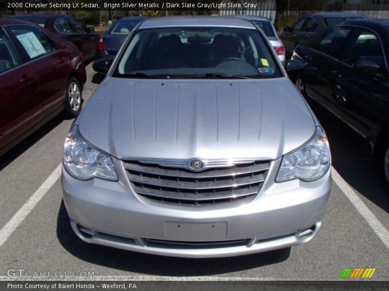 Bright Silver Metallic / Dark Slate Gray/Light Slate Gray 2008 Chrysler Sebring LX Sedan