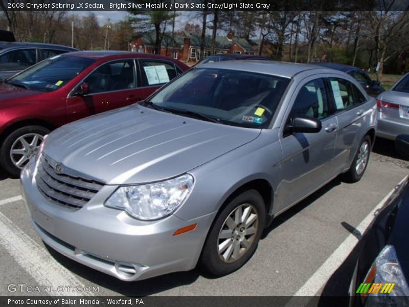 Bright Silver Metallic / Dark Slate Gray/Light Slate Gray 2008 Chrysler Sebring LX Sedan