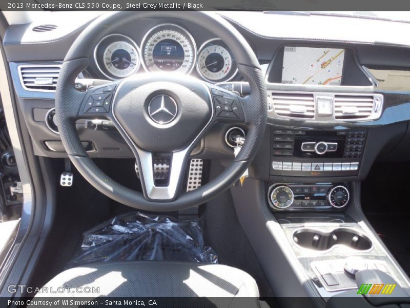 Steel Grey Metallic / Black 2013 Mercedes-Benz CLS 550 Coupe