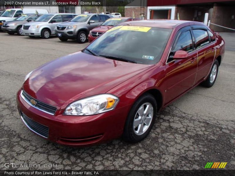 Bordeaux Red / Ebony Black 2007 Chevrolet Impala LT
