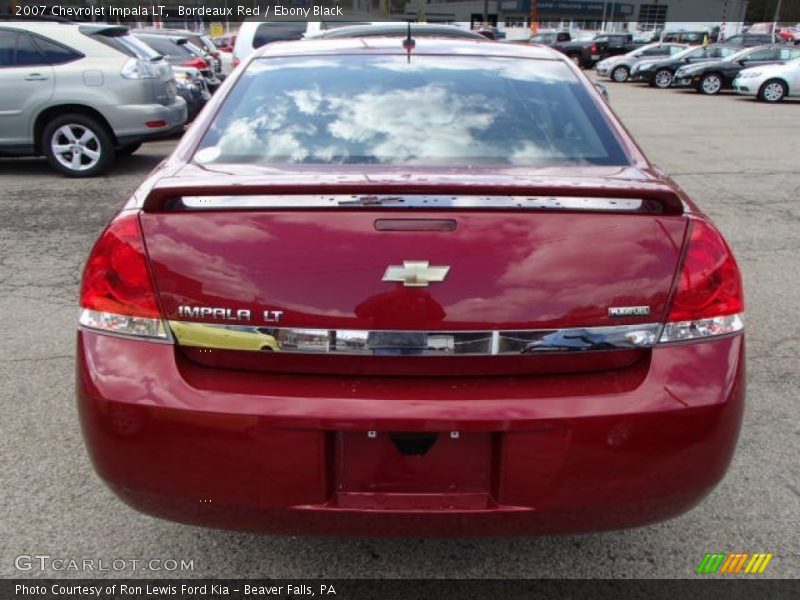 Bordeaux Red / Ebony Black 2007 Chevrolet Impala LT