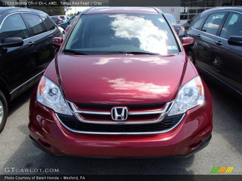 Tango Red Pearl / Gray 2010 Honda CR-V EX-L AWD