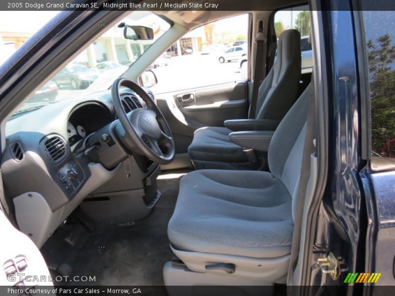 Midnight Blue Pearl / Medium Slate Gray 2005 Dodge Grand Caravan SE