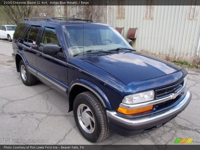 Indigo Blue Metallic / Beige 2000 Chevrolet Blazer LS 4x4