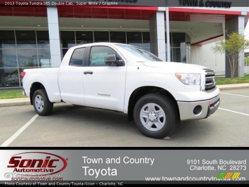 Super White / Graphite 2013 Toyota Tundra SR5 Double Cab
