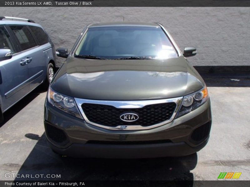 Tuscan Olive / Black 2013 Kia Sorento LX AWD