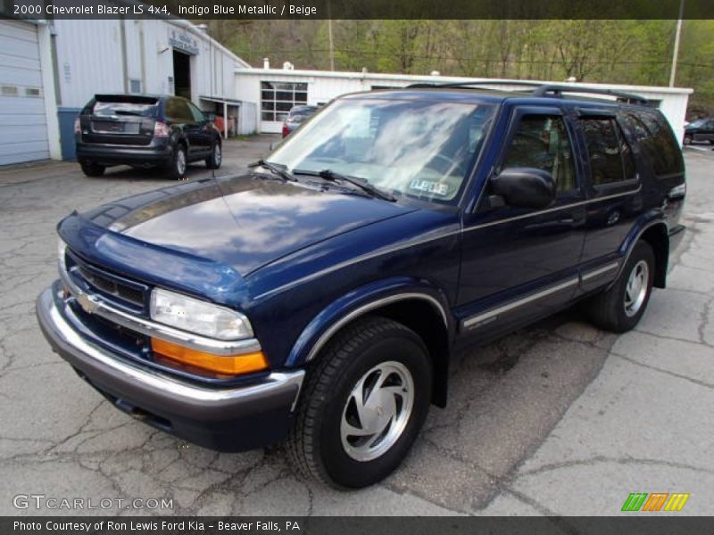 Indigo Blue Metallic / Beige 2000 Chevrolet Blazer LS 4x4