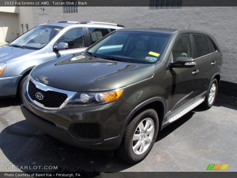 Tuscan Olive / Black 2013 Kia Sorento LX AWD