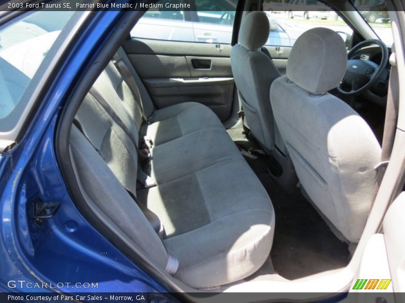 Rear Seat of 2003 Taurus SE