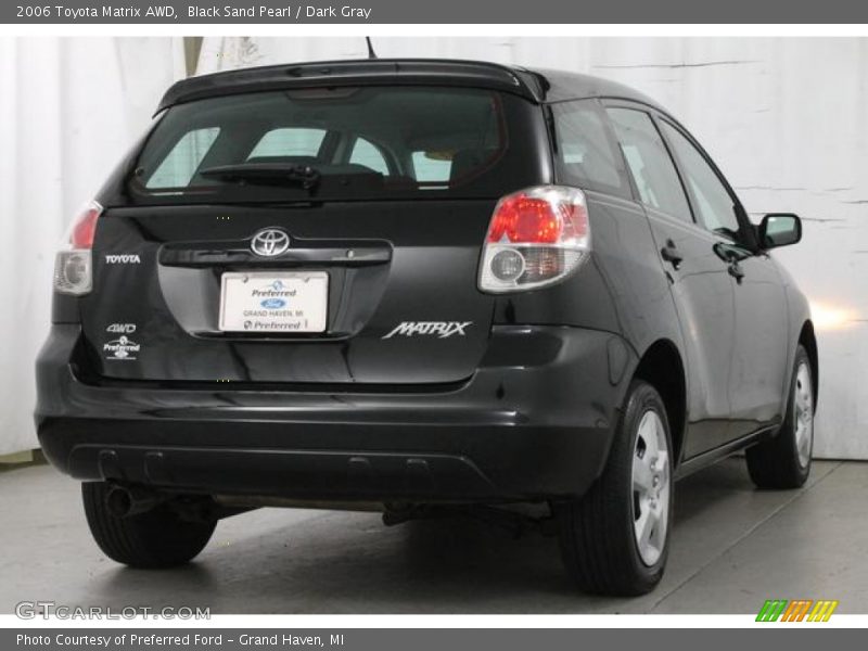 Black Sand Pearl / Dark Gray 2006 Toyota Matrix AWD