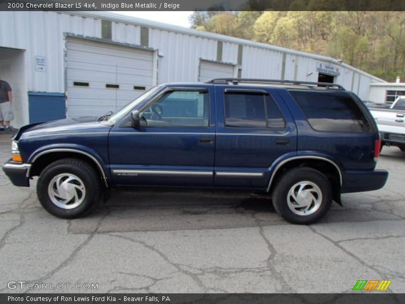 Indigo Blue Metallic / Beige 2000 Chevrolet Blazer LS 4x4