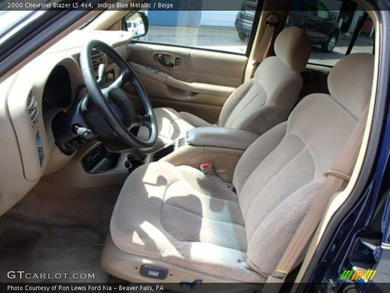 Indigo Blue Metallic / Beige 2000 Chevrolet Blazer LS 4x4