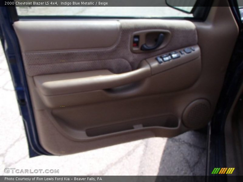 Indigo Blue Metallic / Beige 2000 Chevrolet Blazer LS 4x4