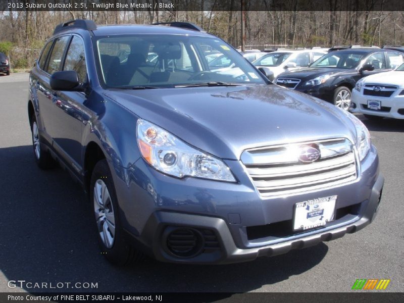 Twilight Blue Metallic / Black 2013 Subaru Outback 2.5i