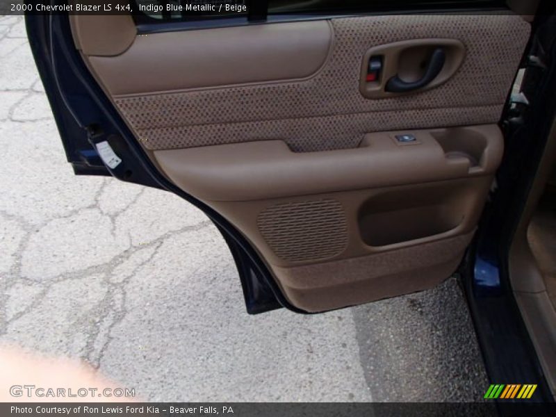 Indigo Blue Metallic / Beige 2000 Chevrolet Blazer LS 4x4