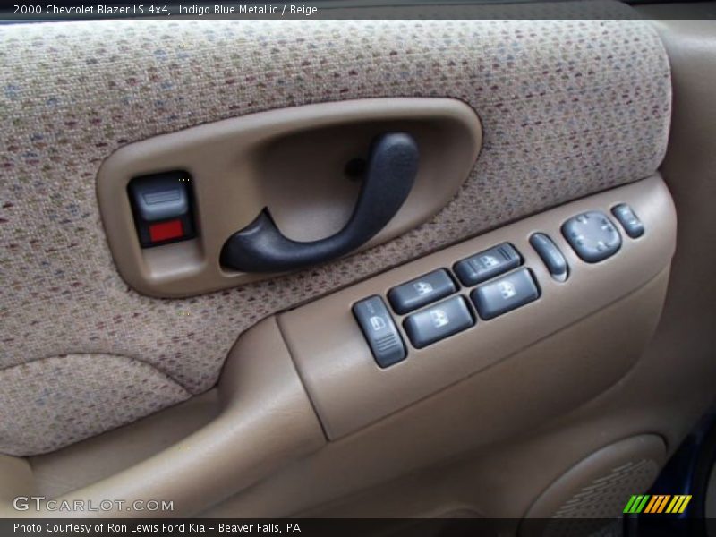 Indigo Blue Metallic / Beige 2000 Chevrolet Blazer LS 4x4