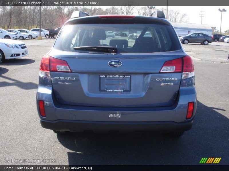 Twilight Blue Metallic / Black 2013 Subaru Outback 2.5i