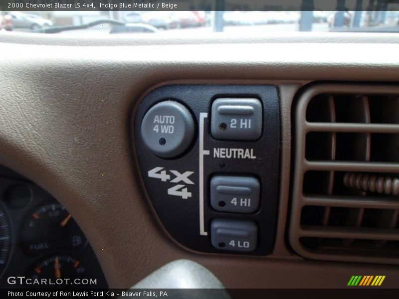 Indigo Blue Metallic / Beige 2000 Chevrolet Blazer LS 4x4