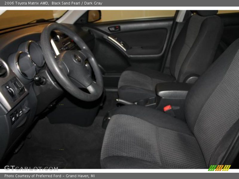 Black Sand Pearl / Dark Gray 2006 Toyota Matrix AWD