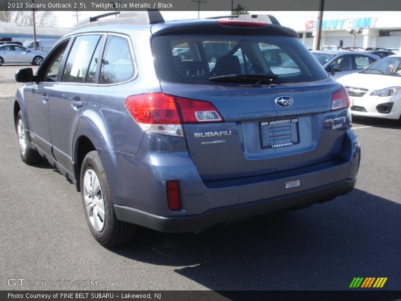 Twilight Blue Metallic / Black 2013 Subaru Outback 2.5i