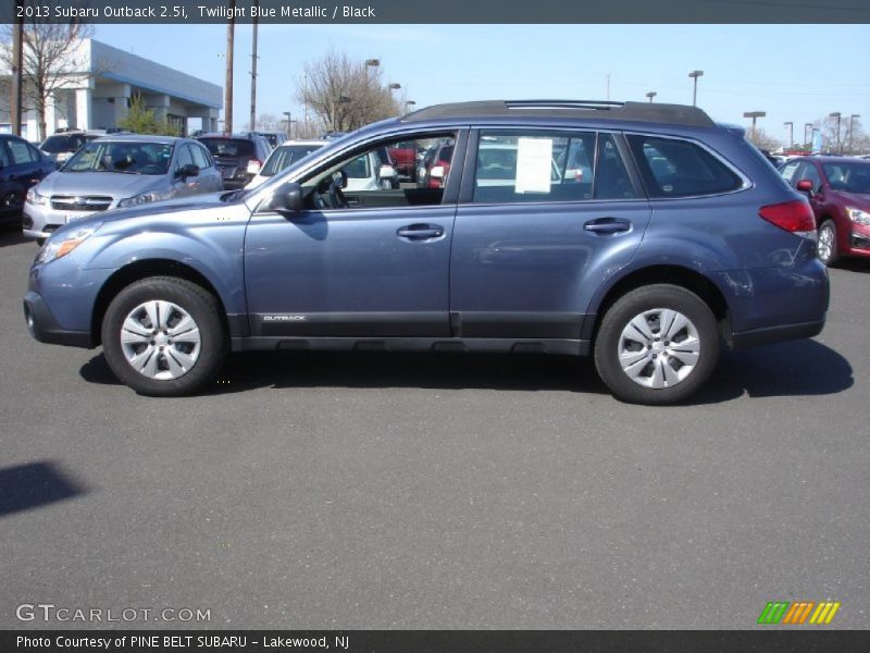 Twilight Blue Metallic / Black 2013 Subaru Outback 2.5i