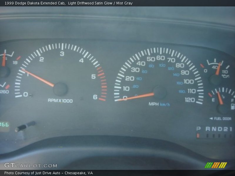 Light Driftwood Satin Glow / Mist Gray 1999 Dodge Dakota Extended Cab
