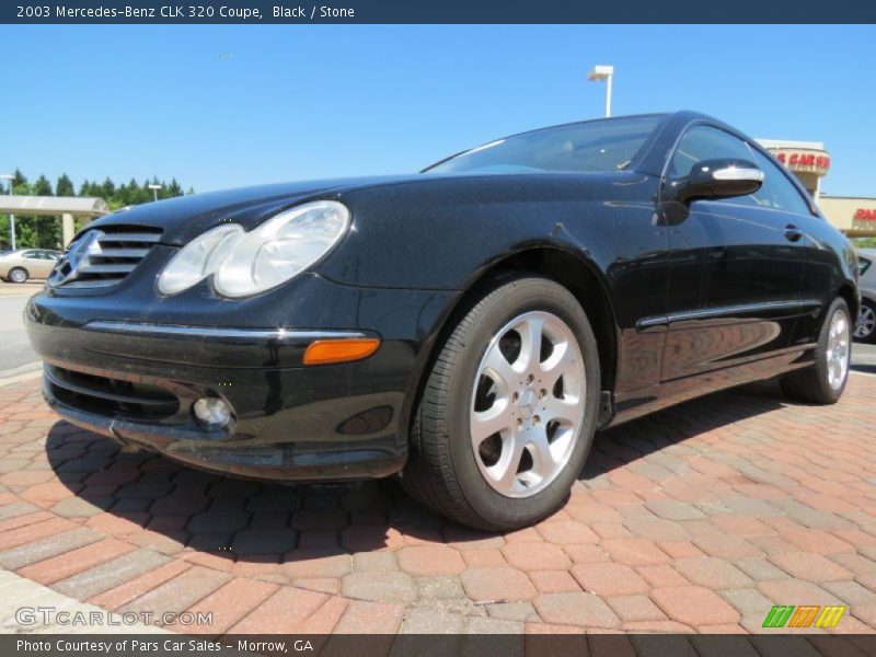 Black / Stone 2003 Mercedes-Benz CLK 320 Coupe