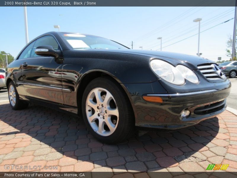 Black / Stone 2003 Mercedes-Benz CLK 320 Coupe