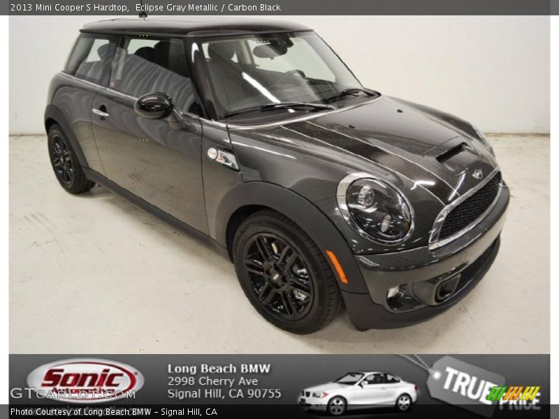 Eclipse Gray Metallic / Carbon Black 2013 Mini Cooper S Hardtop