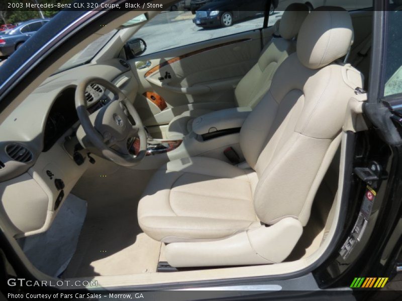 Black / Stone 2003 Mercedes-Benz CLK 320 Coupe