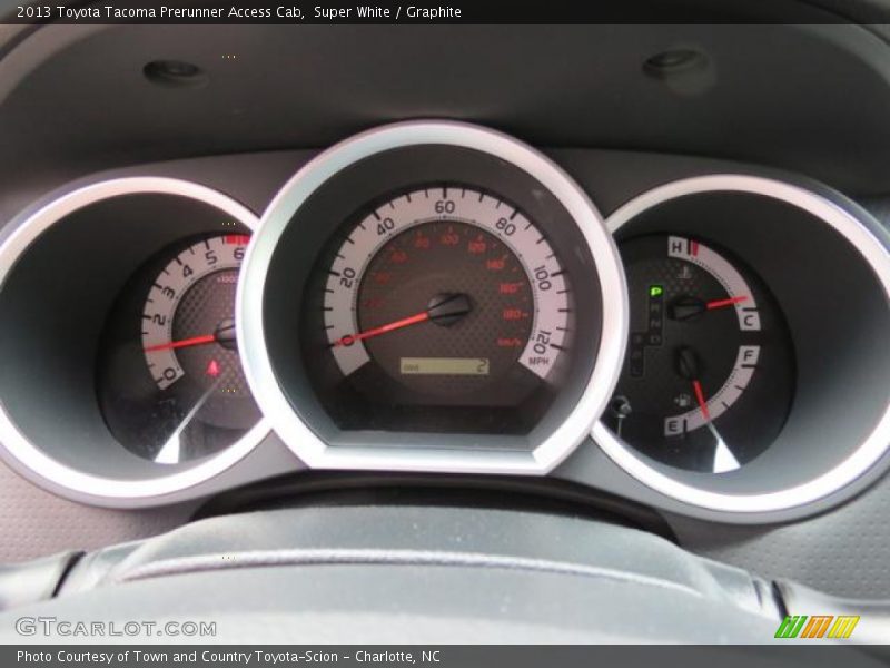Super White / Graphite 2013 Toyota Tacoma Prerunner Access Cab