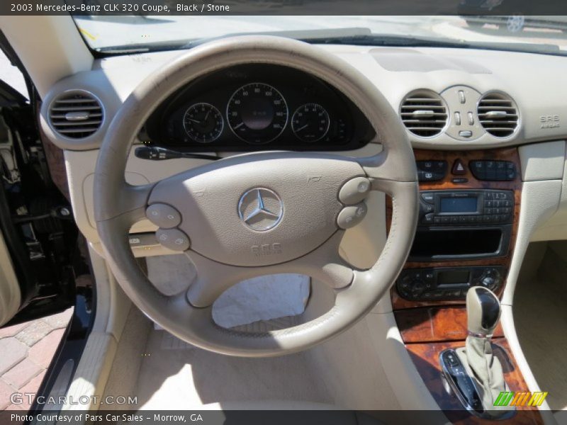 Black / Stone 2003 Mercedes-Benz CLK 320 Coupe