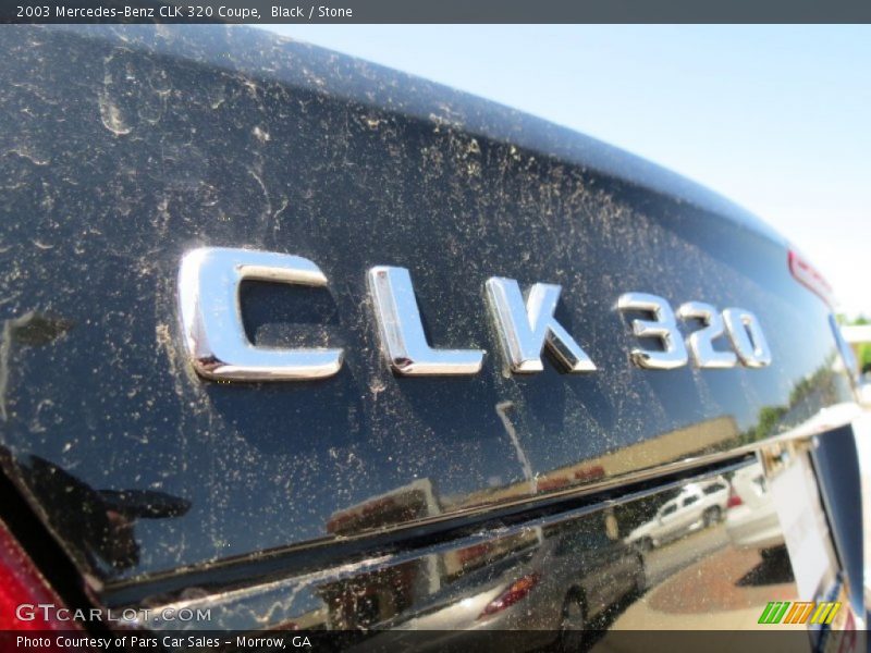 Black / Stone 2003 Mercedes-Benz CLK 320 Coupe