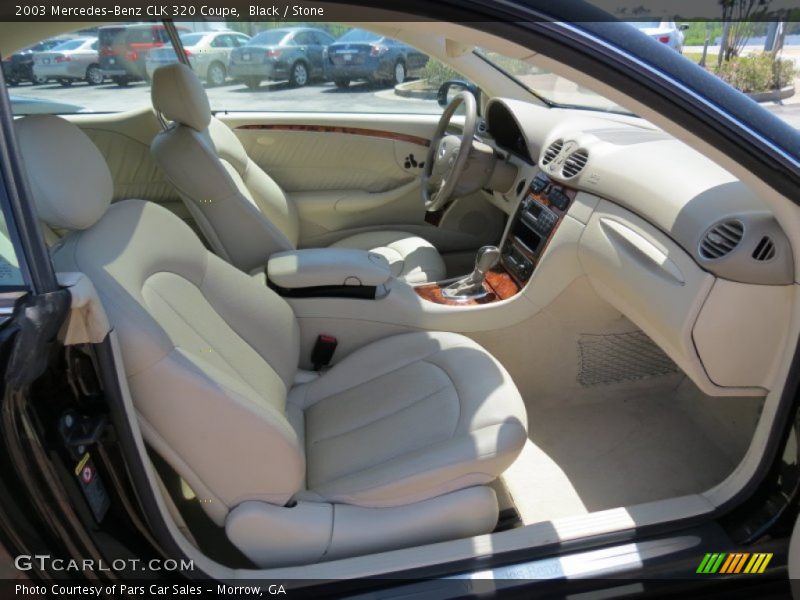 Black / Stone 2003 Mercedes-Benz CLK 320 Coupe