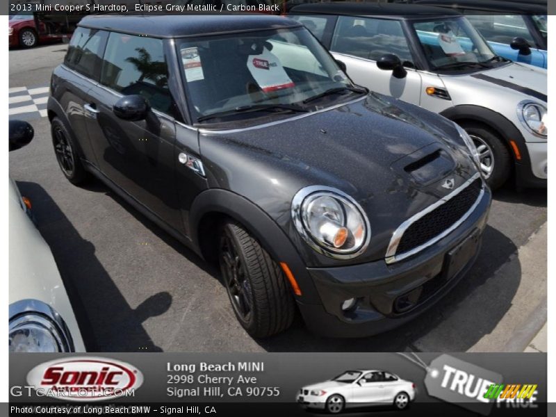 Eclipse Gray Metallic / Carbon Black 2013 Mini Cooper S Hardtop
