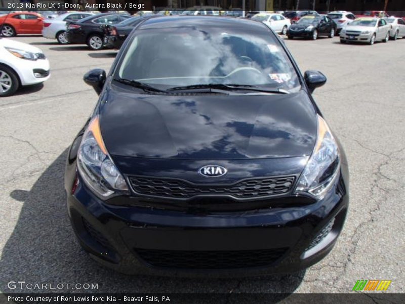 Aurora Black / Beige 2013 Kia Rio LX 5-Door