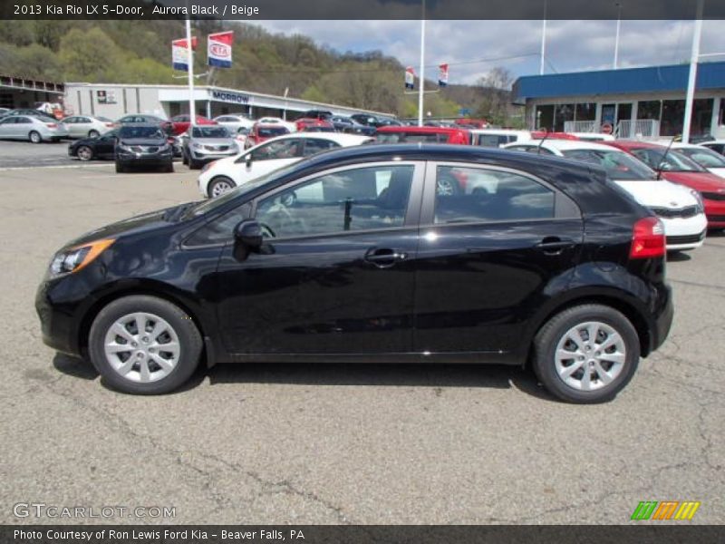 Aurora Black / Beige 2013 Kia Rio LX 5-Door