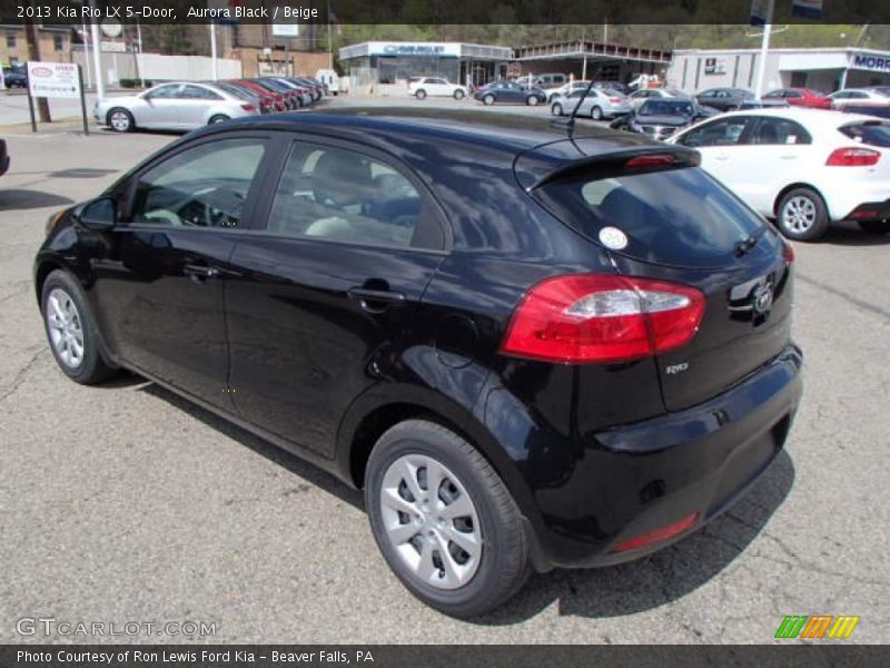 Aurora Black / Beige 2013 Kia Rio LX 5-Door