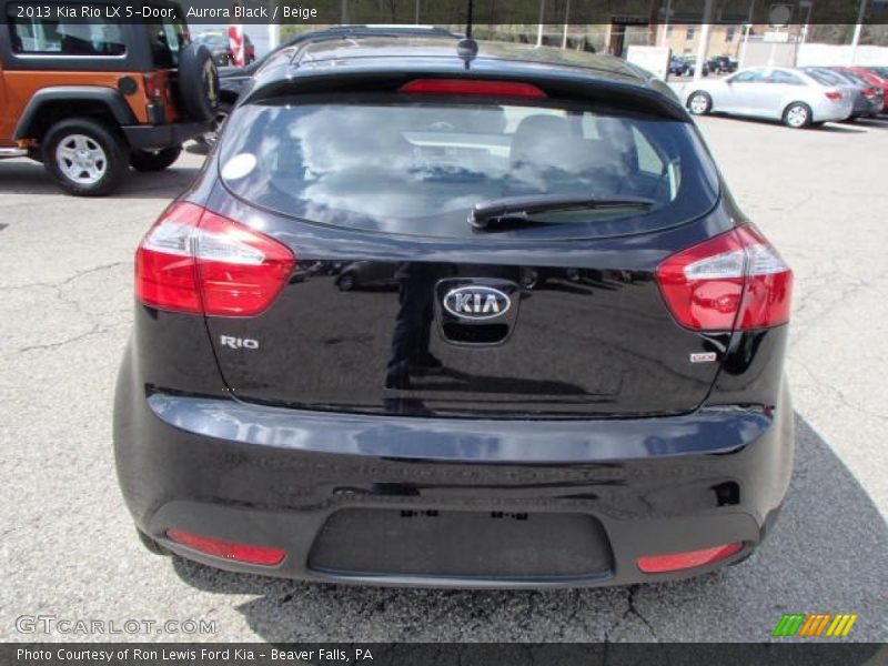 Aurora Black / Beige 2013 Kia Rio LX 5-Door