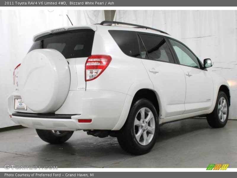 Blizzard White Pearl / Ash 2011 Toyota RAV4 V6 Limited 4WD