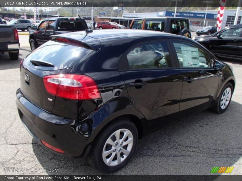 Aurora Black / Beige 2013 Kia Rio LX 5-Door